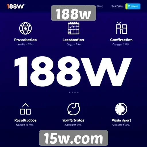 Principais recursos do site 188w em destaque