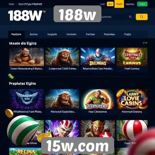 Principais recursos do site 188w para jogadores
