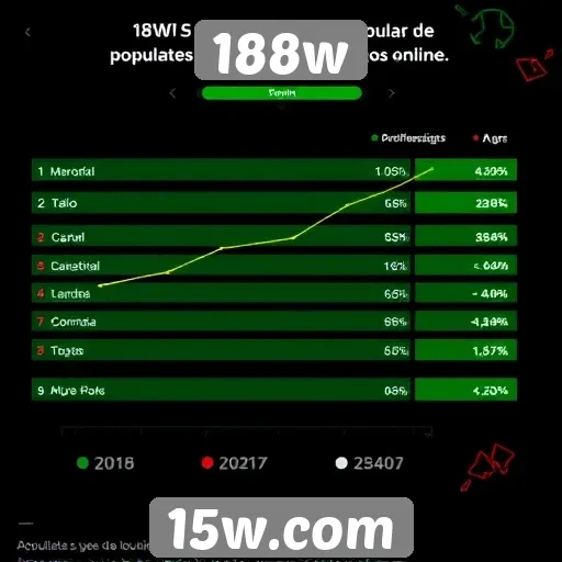 Análise da popularidade do site de jogos 188w